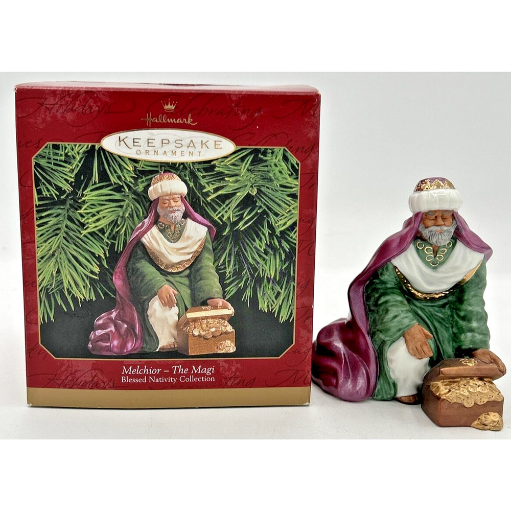1999 Hallmark Melchior‎ - The Magi Blessed Nativity Keepsake Ornament U37